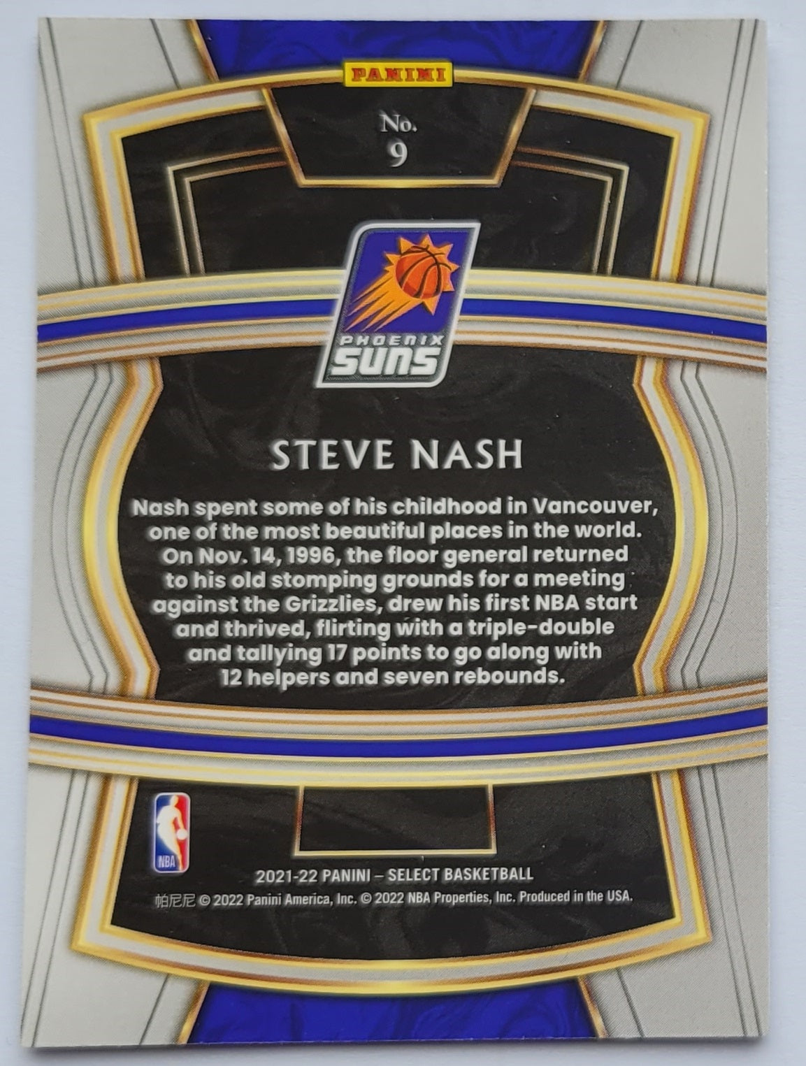 Steve Nash - 2021-22 Select Company #9