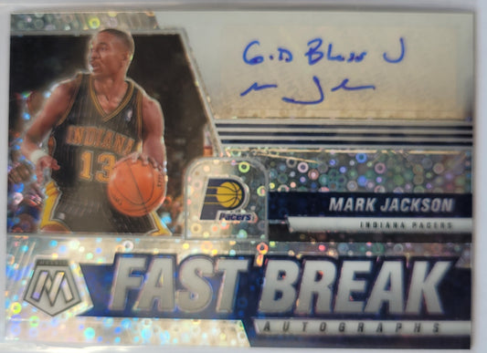 Mark Jackson - 2020-21 Panini Mosaic Autographs Fast Break #FB-MJA