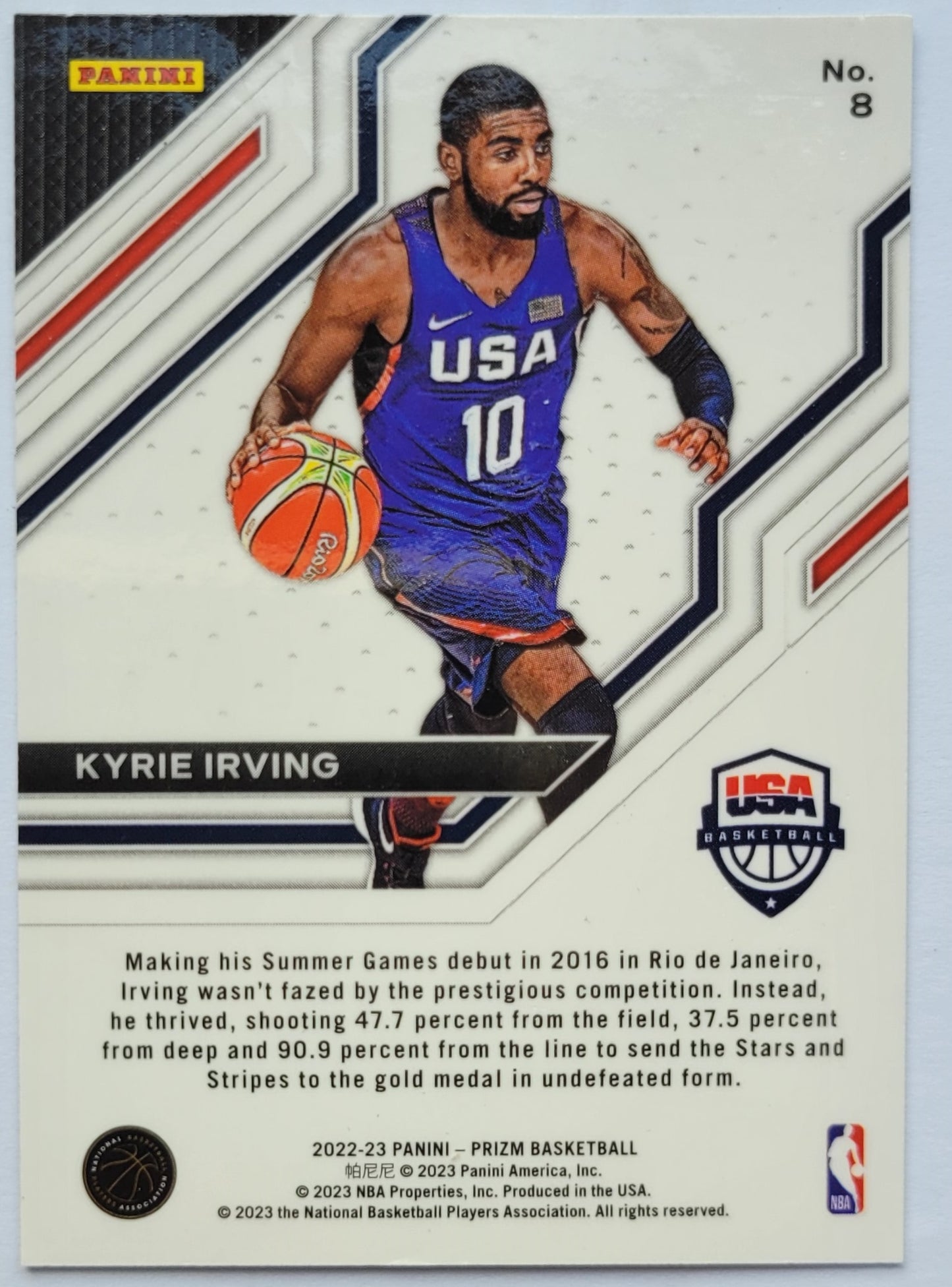 Kyrie Irving - 2022-23 Panini Prizm USA Basketball #8