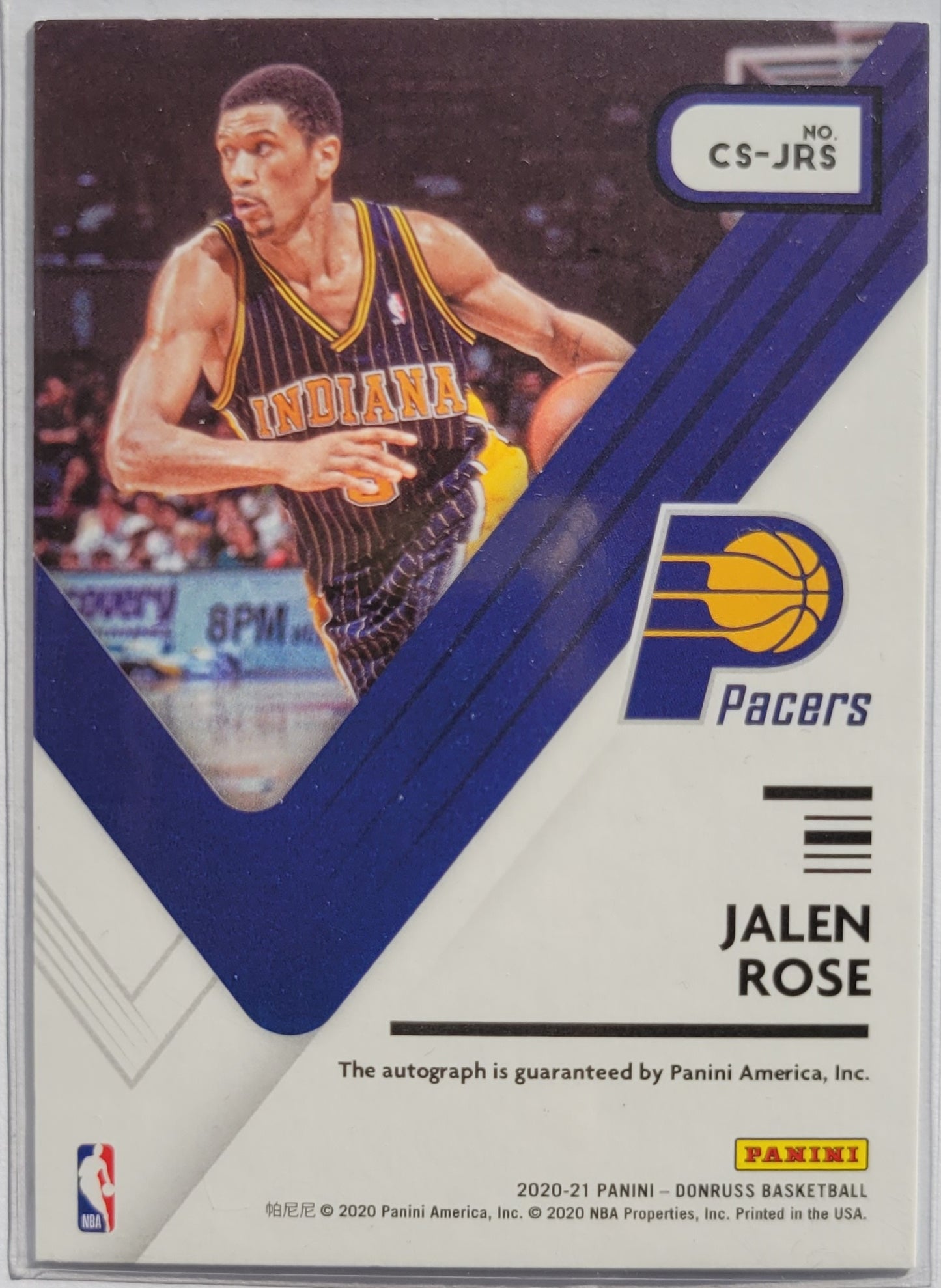 Jalen Rose - 2020-21 Donruss Choice Signatures #CS-JRS - 04/49