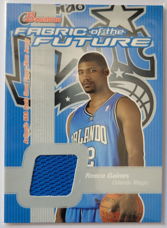 Reece Gaines - 2003-04 Bowman Fabric of the Future #RG