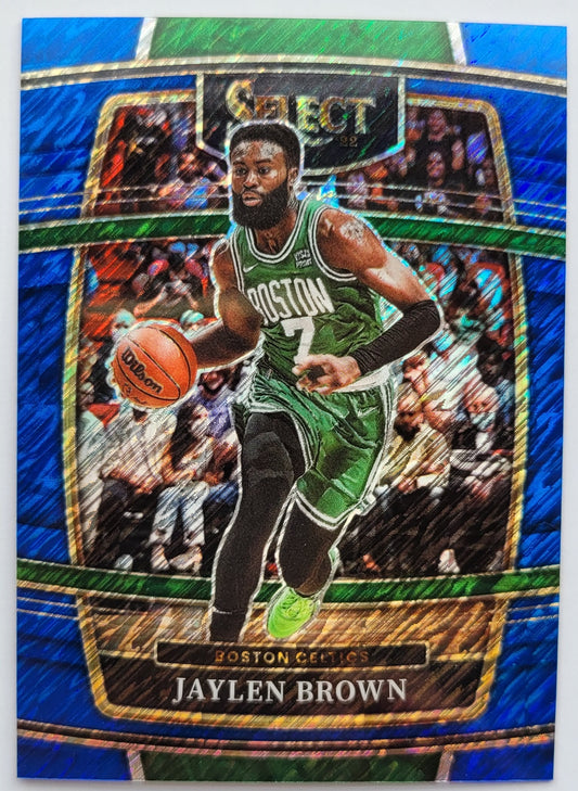 Jaylen Brown - 2021-22 Select Prizms Blue Shimmer #67