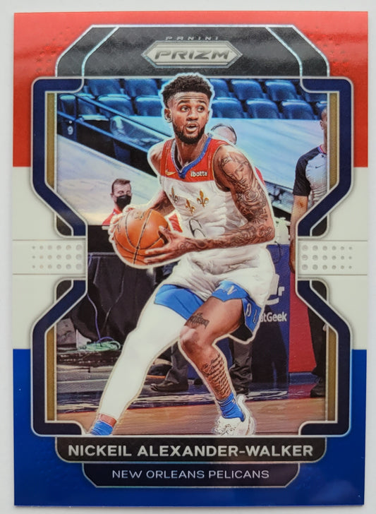 Nickeil Alexander-Walker - 2021-22 Panini Prizm Prizms Red White and Blue #15