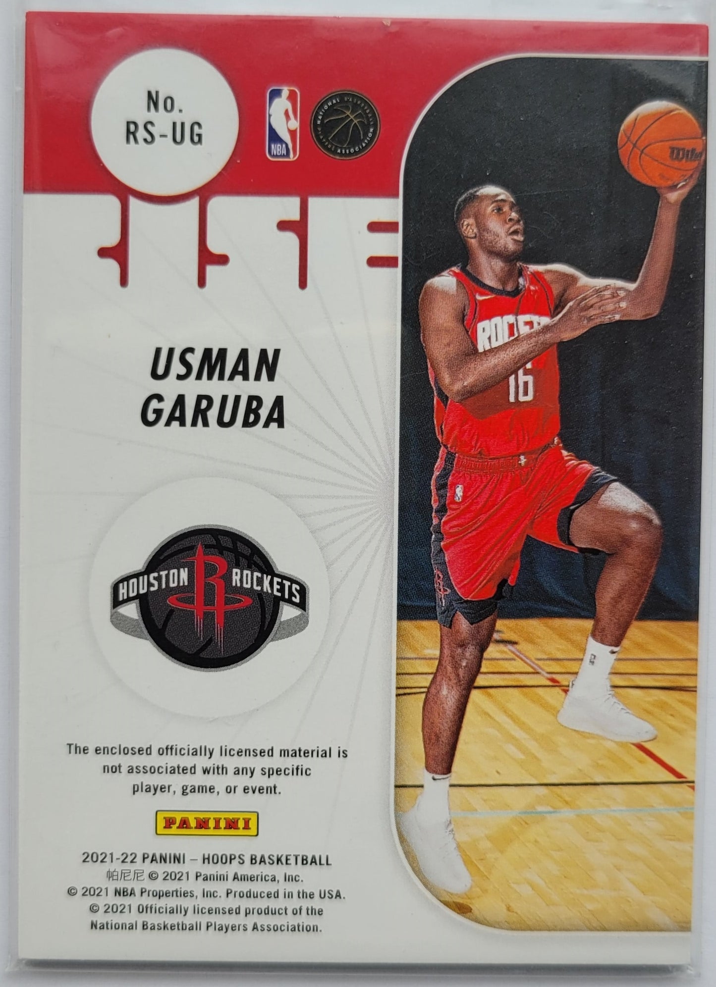 Usman Garuba - 2021-22 Hoops Rise N Shine Memorabilia #RS-UG