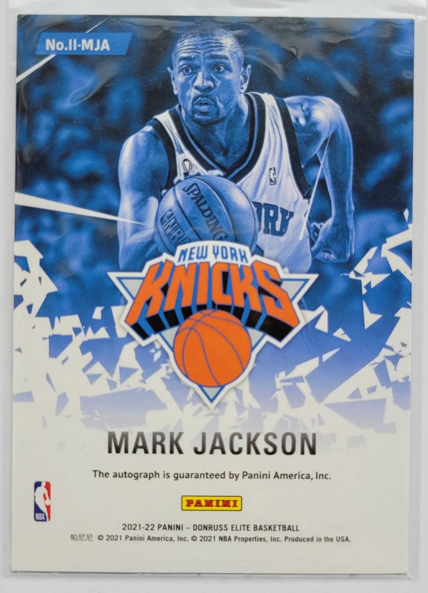 Mark Jackson - 2021-22 Elite Impact Impressions #II-MJA