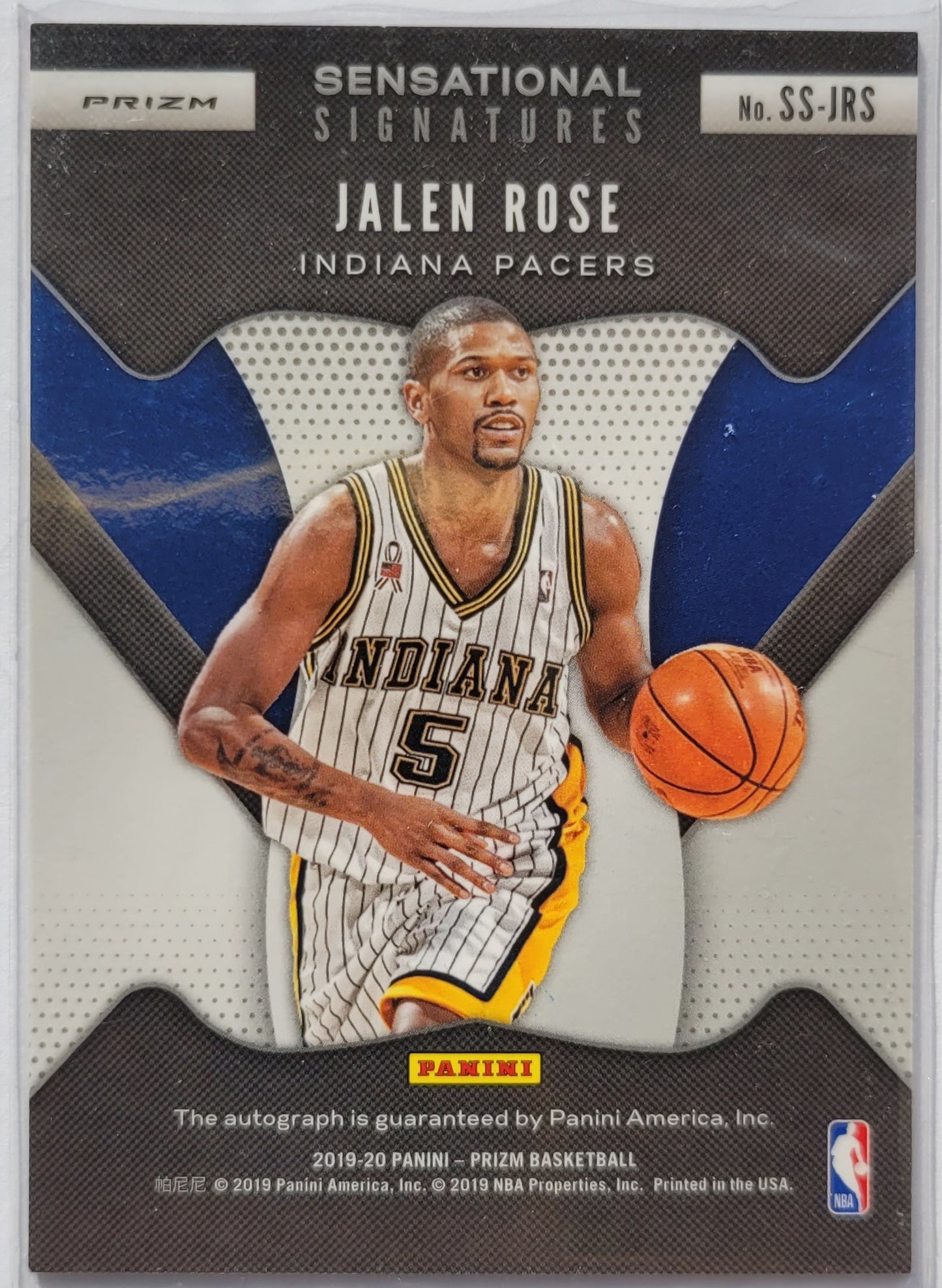 Jalen Rose - 2019-20 Panini Prizm Sensational Signatures Prizms Choice #SS-JRS