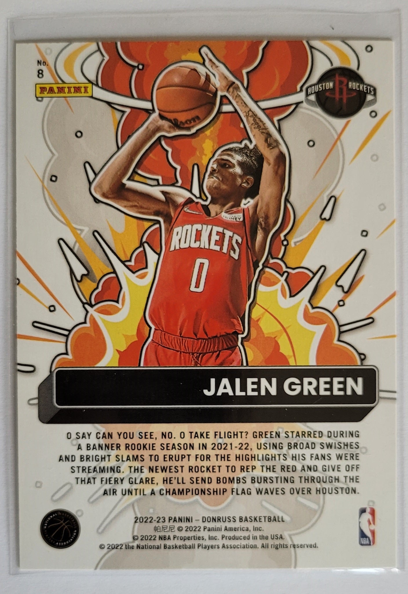 Jalen Green - 2022-23 Donruss Bomb Squad #8