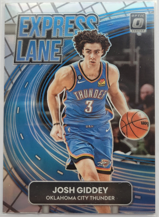 Josh Giddey - 2022-23 Donruss Optic Express Lane Holo #24