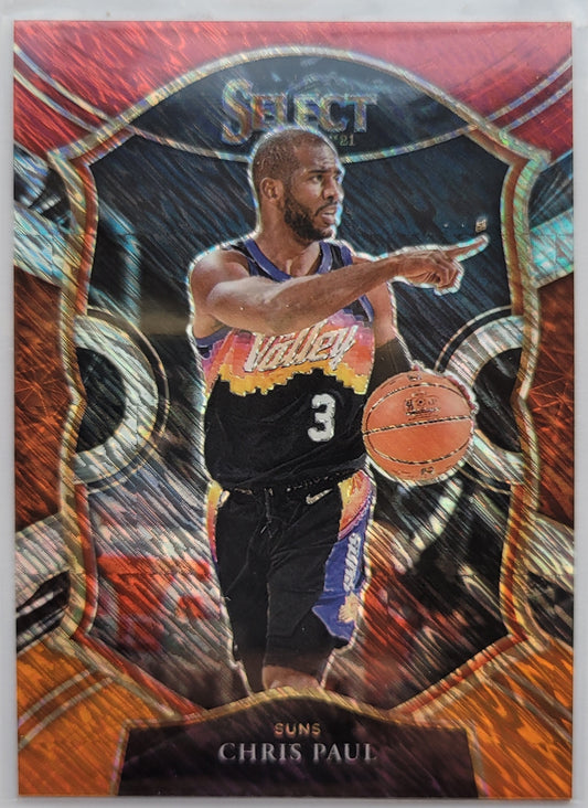 Chris Paul - 2020-21 Select Prizms Red White Orange Shimmer #10