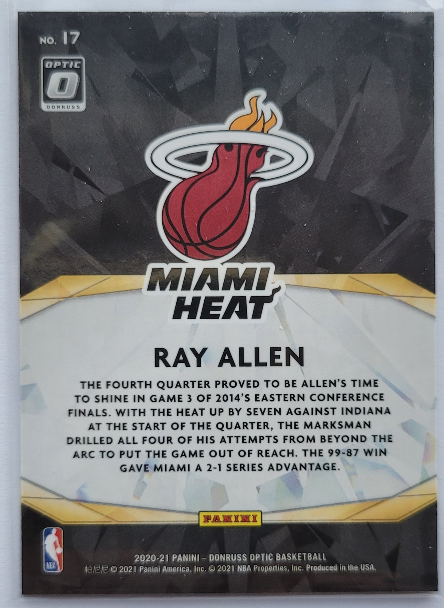 Ray Allen - 2020-21 Donruss Optic Winner Stays #17