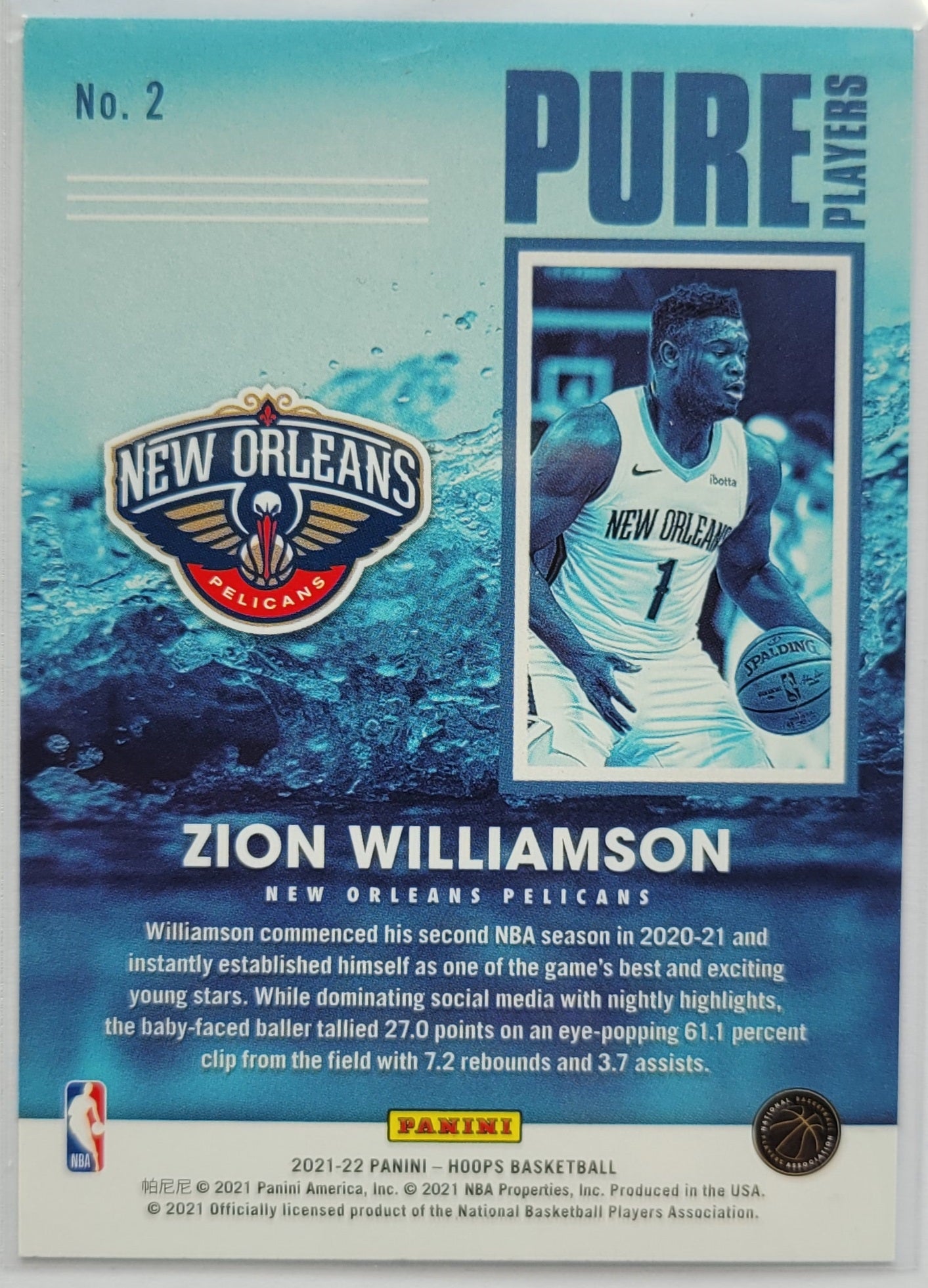 Zion Williamson - 2021-22 Hoops Pure Players #2