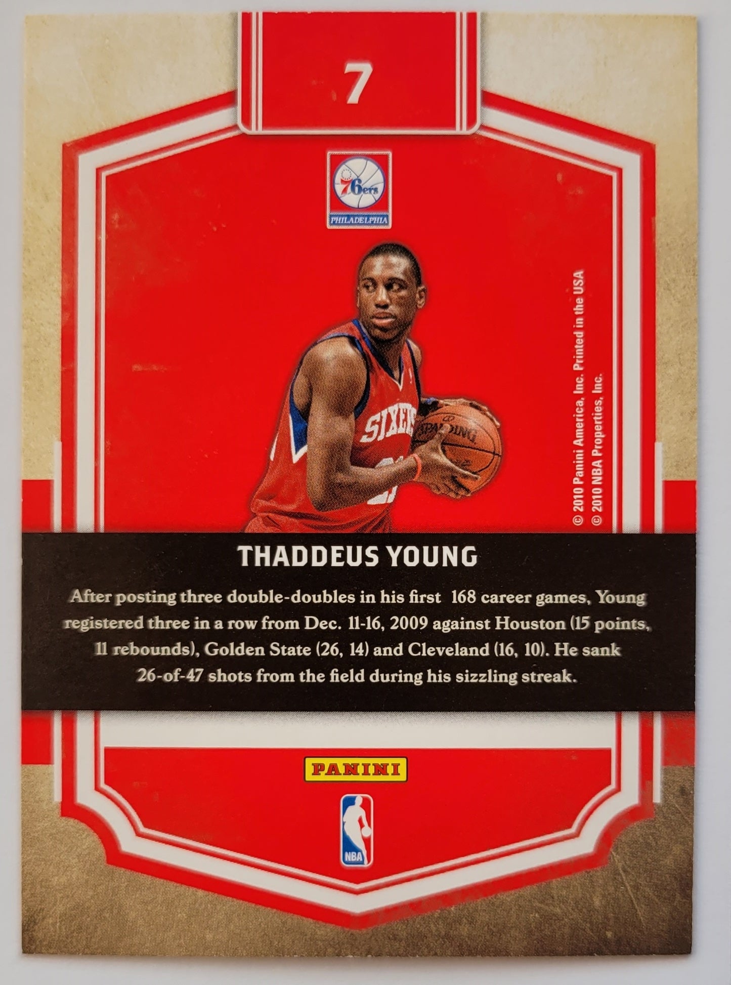 Thaddeus Young - 2009-10 Classics Dress Code #7