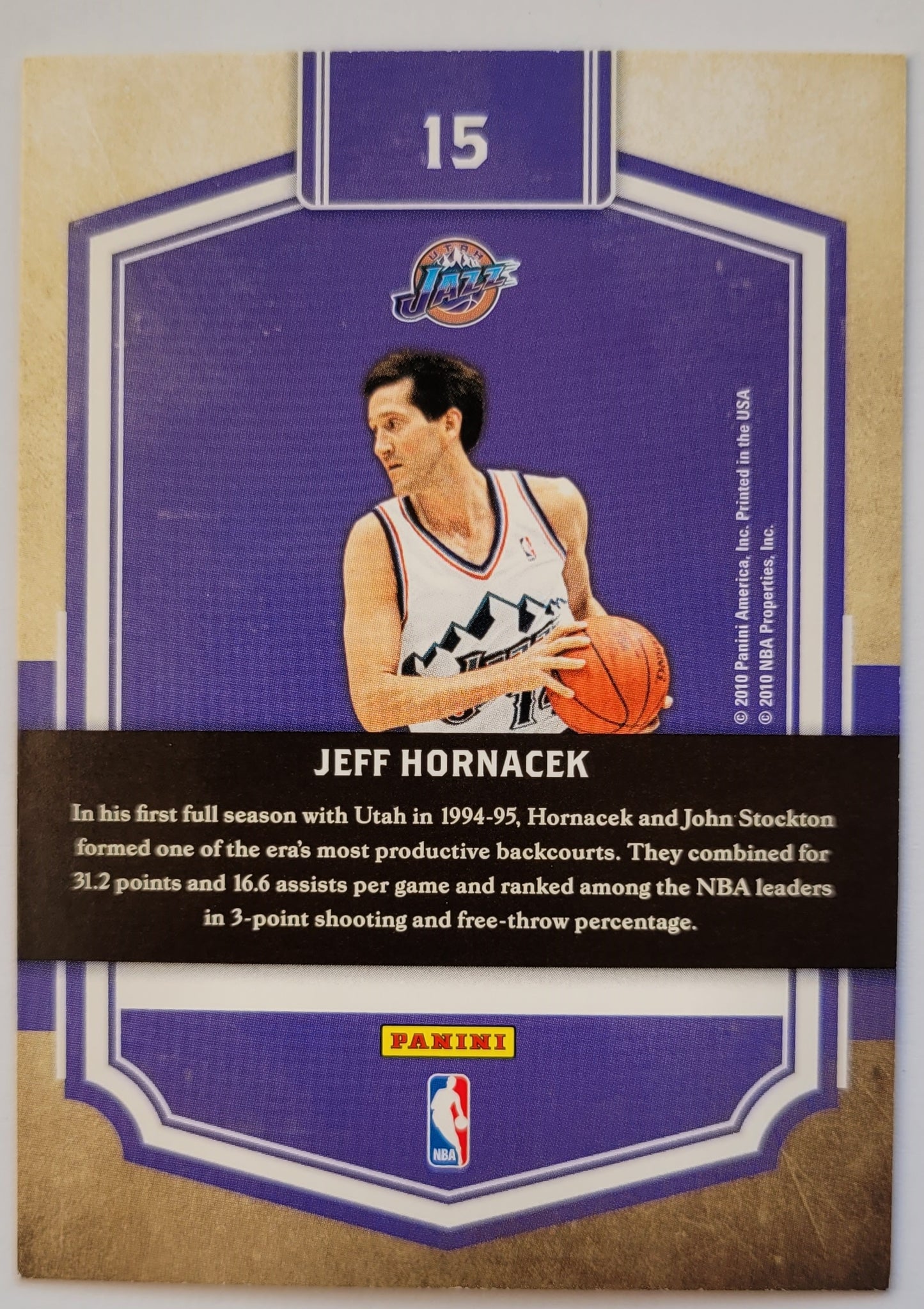 Jeff Hornacek - 2009-10 Classics Dress Code #15