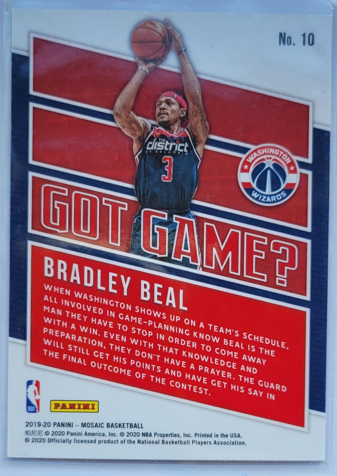 Bradley Beal - 2019-20 Panini Mosaic Got Game? #10