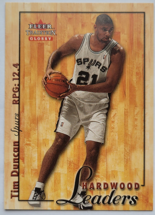 Tim Duncan - 2000-01 Fleer Glossy Hardwood Leaders #HL12