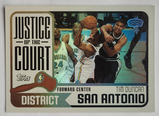 Tim Duncan - 2003-04 Topps Justice of the Court #JC4