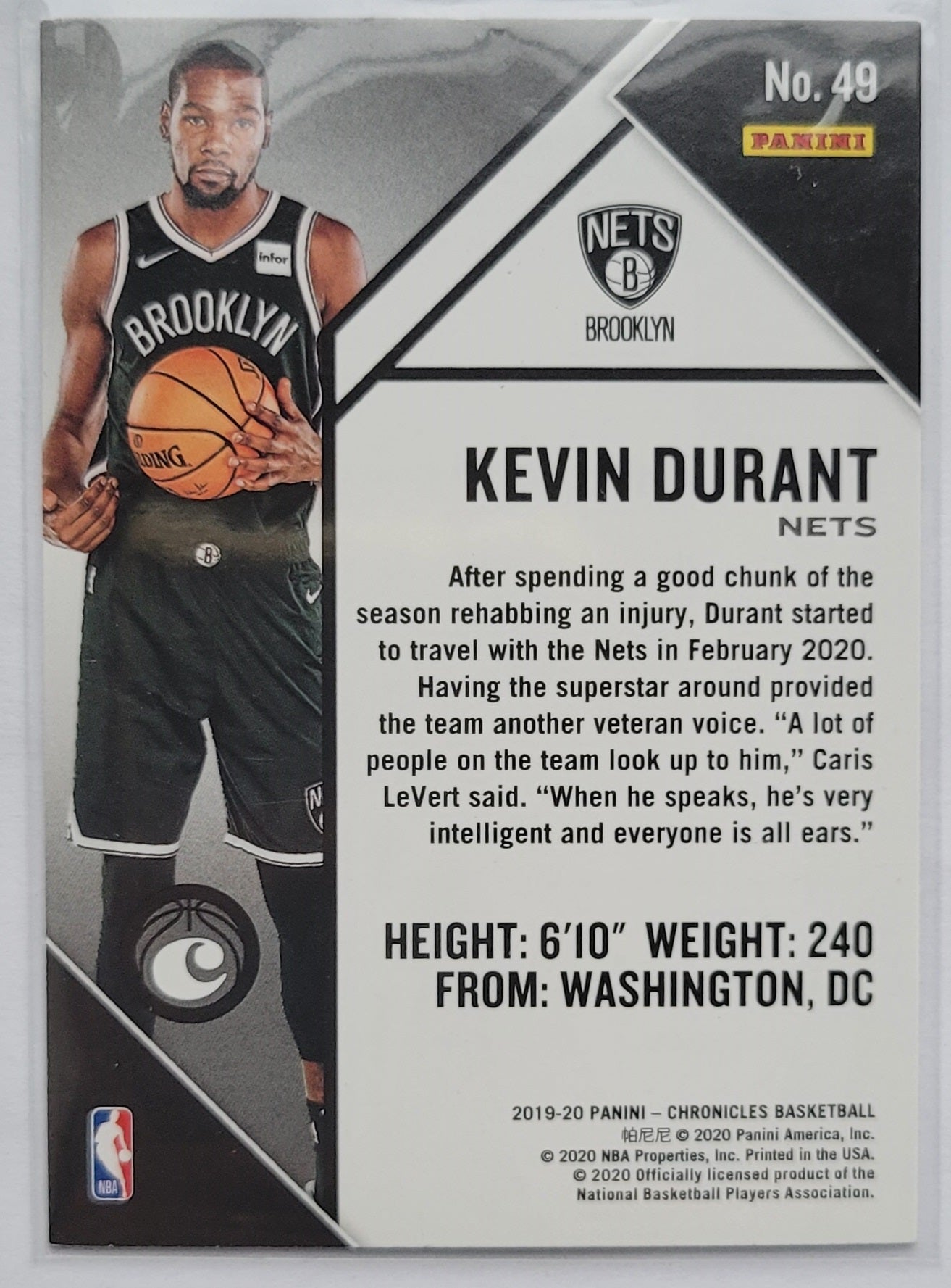 Kevin Durant - 2019-20 Panini Chronicles Green #49