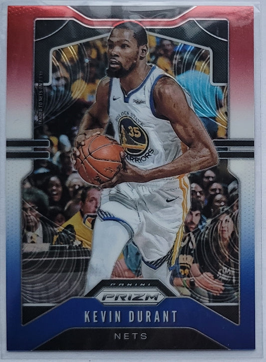 Kevin Durant - 2019-20 Panini Prizm Prizms Red White and Blue #210