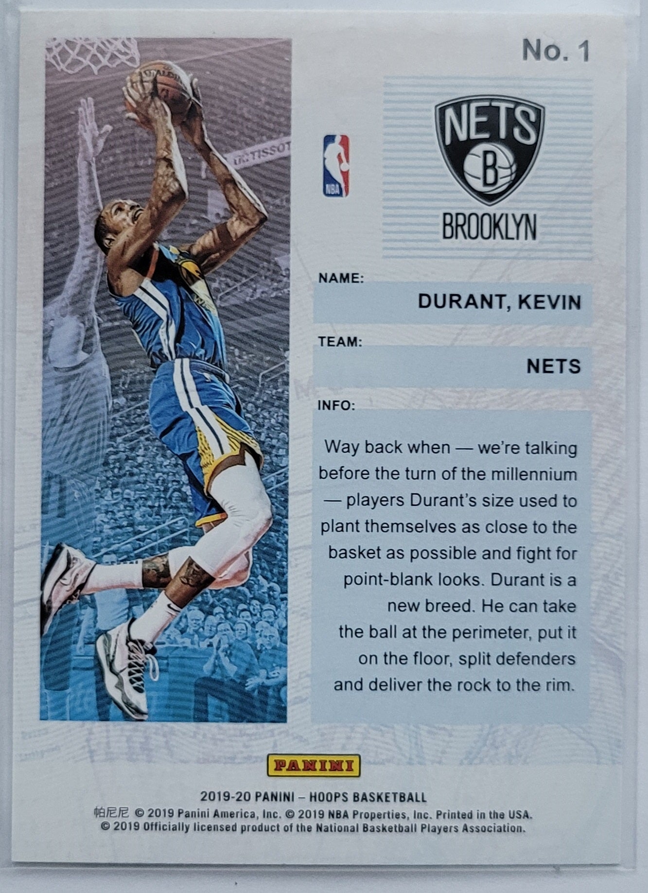 Kevin Durant - 2019-20 Hoops Frequent Flyers Holo #1