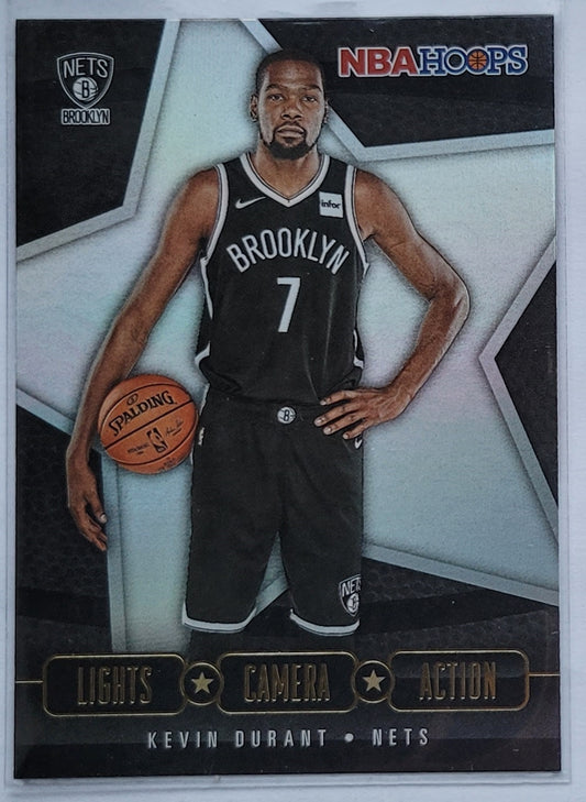 Kevin Durant - 2020-21 Hoops Lights Camera Action Holo #29