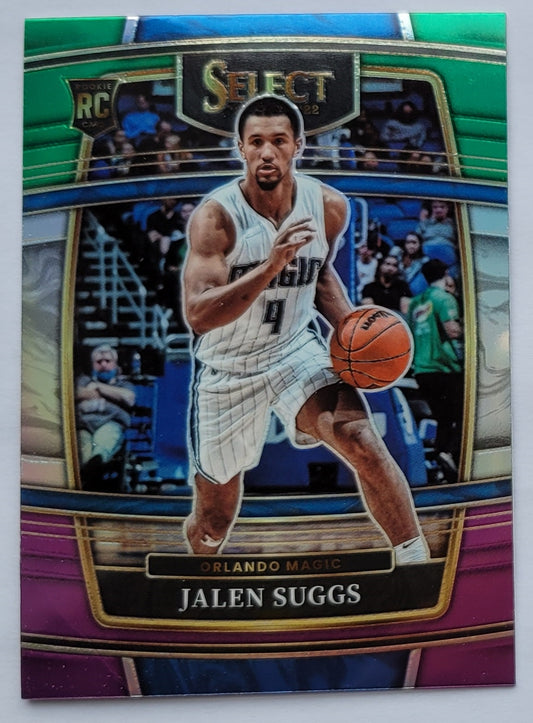 Jalen Suggs - 2021-22 Select Prizms Green White Purple #27 RC