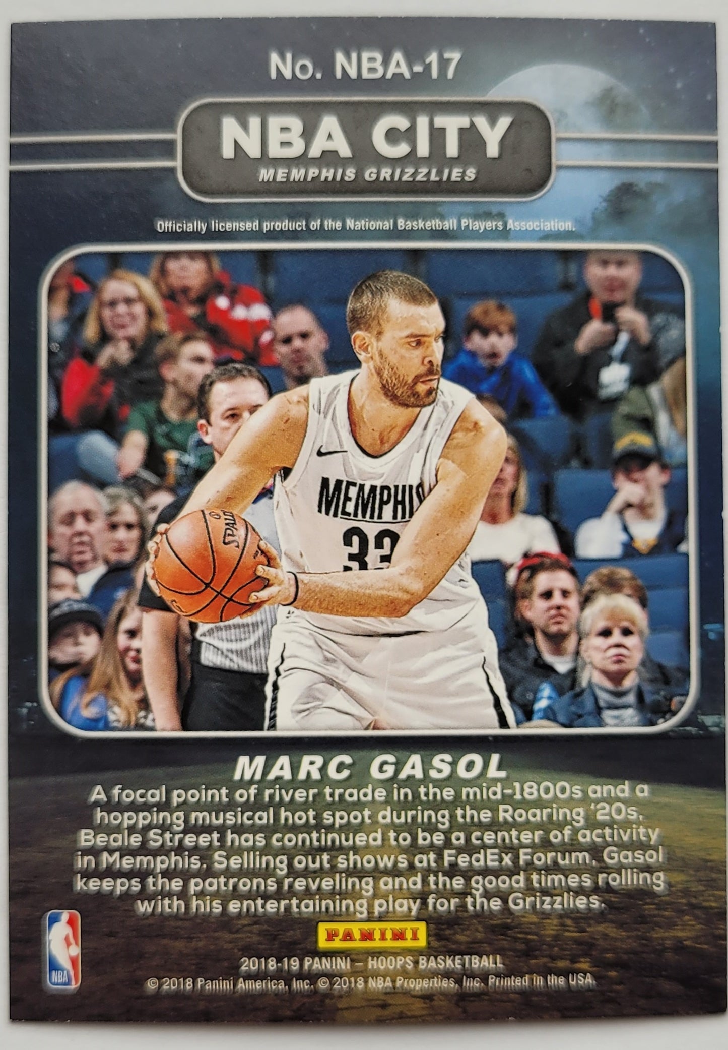 Marc Gasol - 2018-19 Hoops NBA City #17