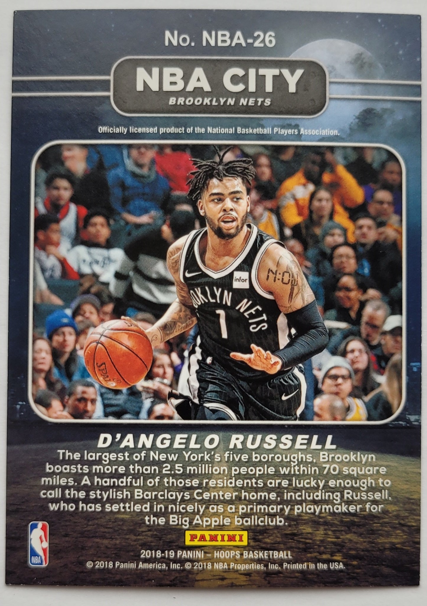 D'Angelo Russell - 2018-19 Hoops NBA City #26