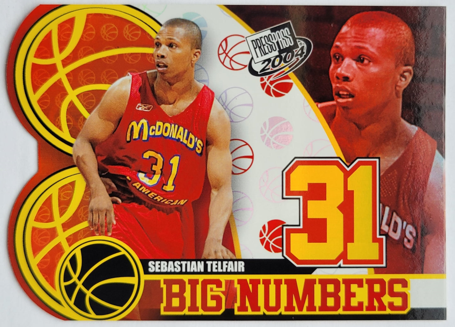 Sebastian Telfair - 2004 Press Pass Big Numbers #8