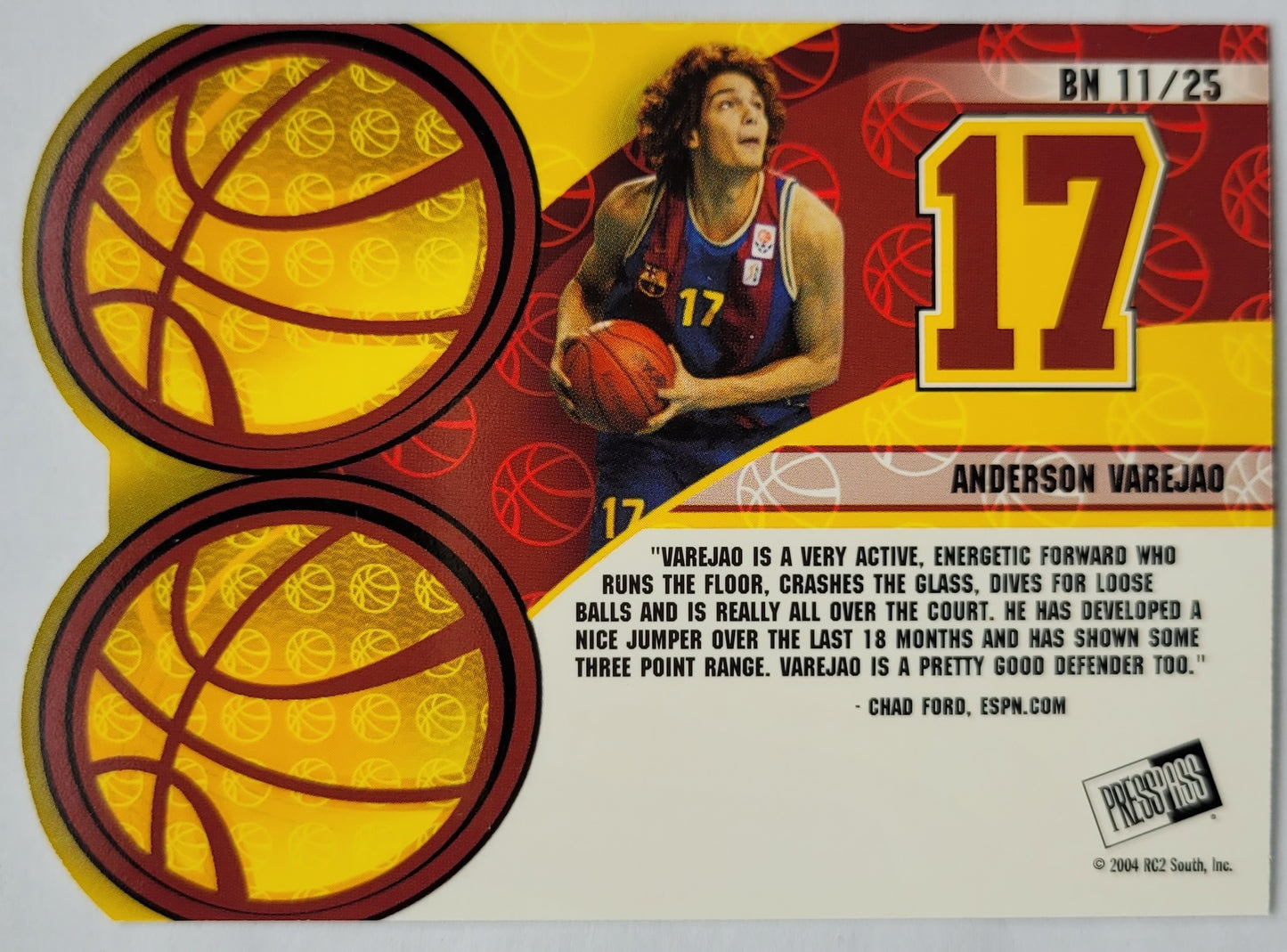 Anderson Varejao - 2004 Press Pass Big Numbers #11