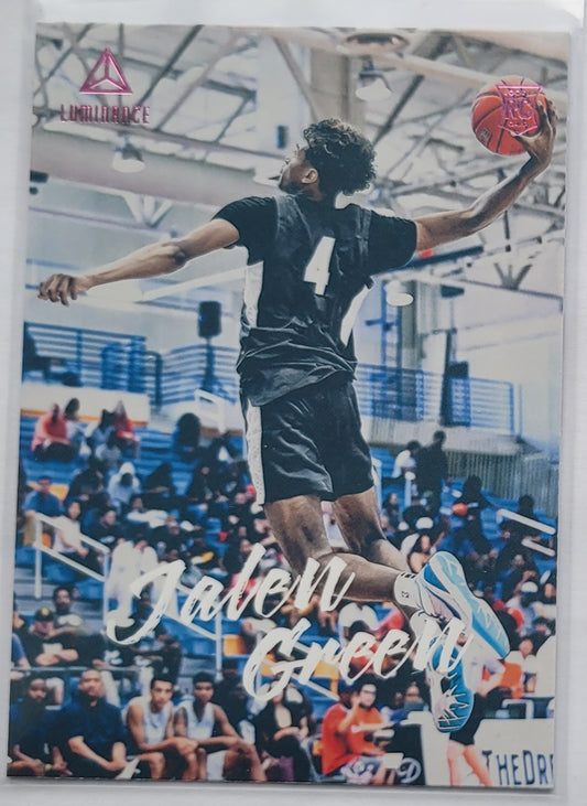 Jalen Green - 2021-22 Panini Chronicles Draft Picks Pink #79 Luminance RC