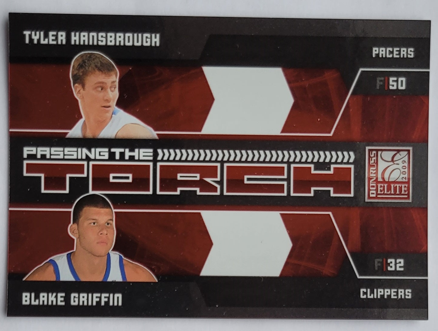 Tyler Hansbrough / Blake Griffin - 2009-10 Donruss Elite Passing the Torch Red #11 - 137/249