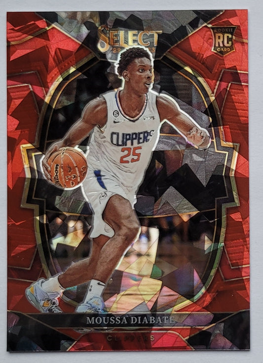 Moussa Diabate - 2022-23 Select Prizms Red Cracked Ice #92 RC