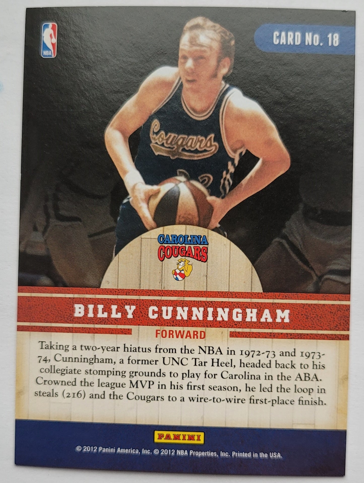 Billy Cunningham - 2011-12 Panini Past and Present Changing Times #18
