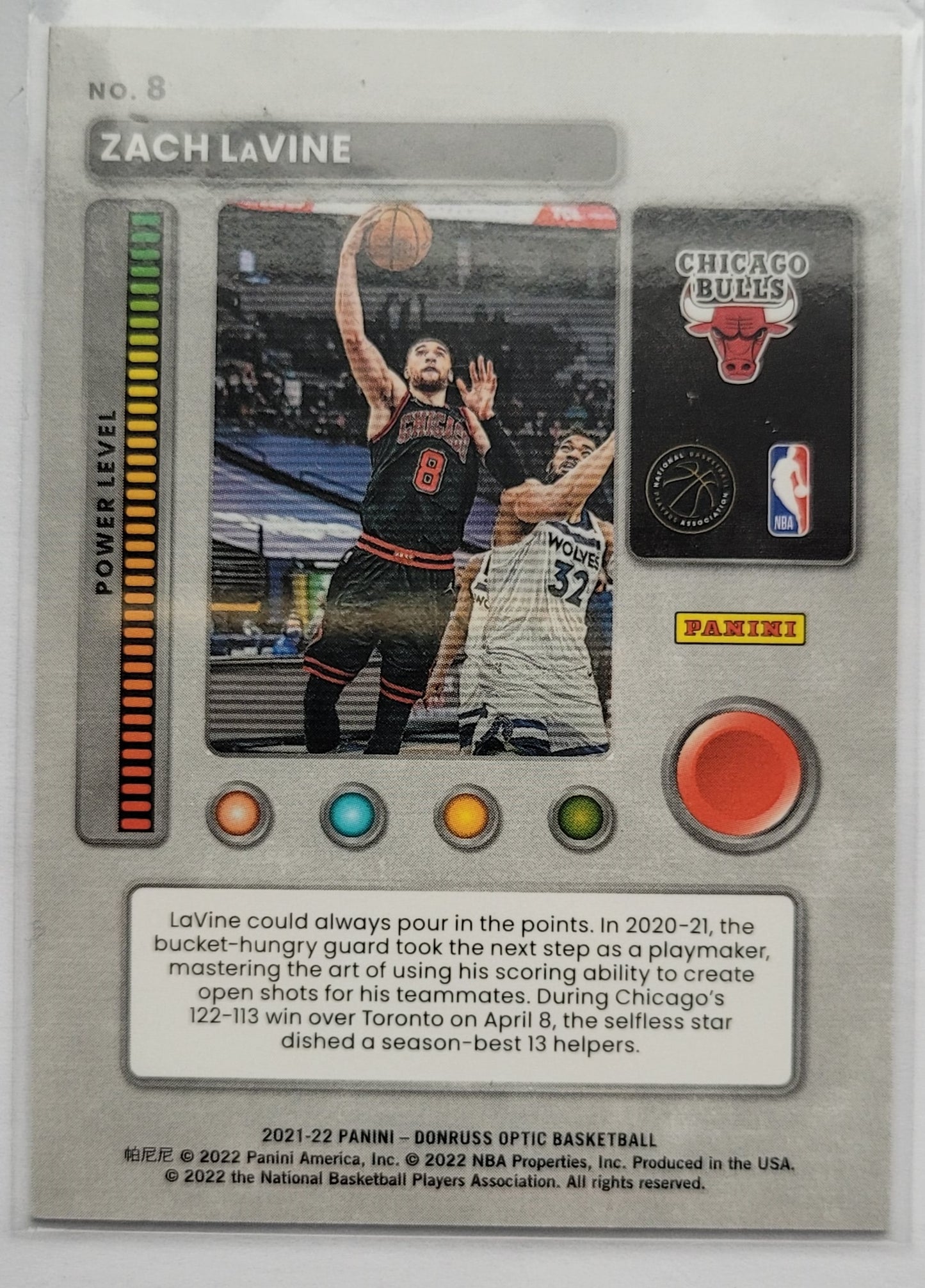 Zach LaVine - 2021-22 Donruss Optic T-Minus 3...2...1... #8