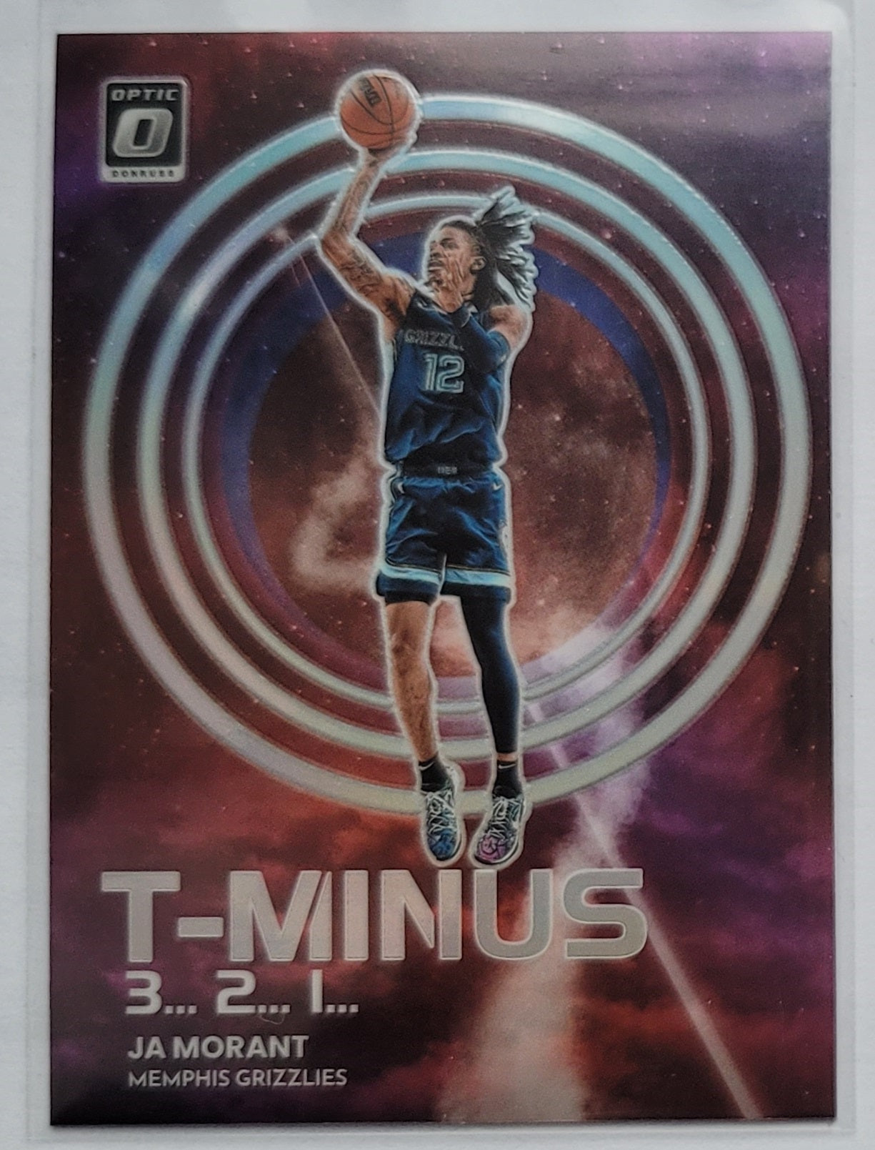 Ja Morant - 2022-23 Donruss Optic T-Minus 3...2...1... Holo #9