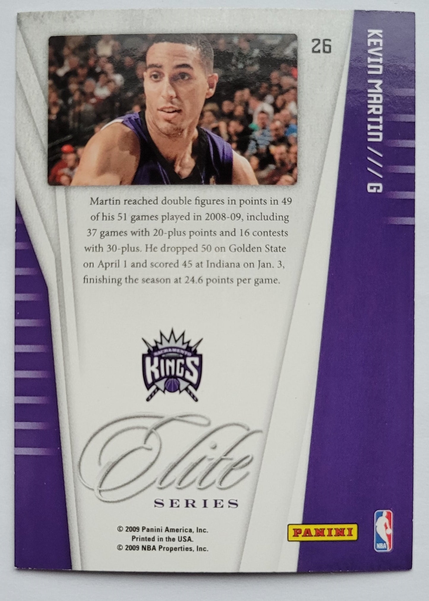 Kevin Martin - 2009-10 Donruss Elite Series #26