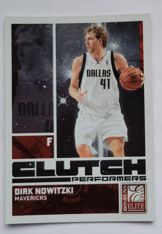 Dirk Nowitzki - 2009-10 Donruss Elite Clutch Performers Red #19 - 057/249