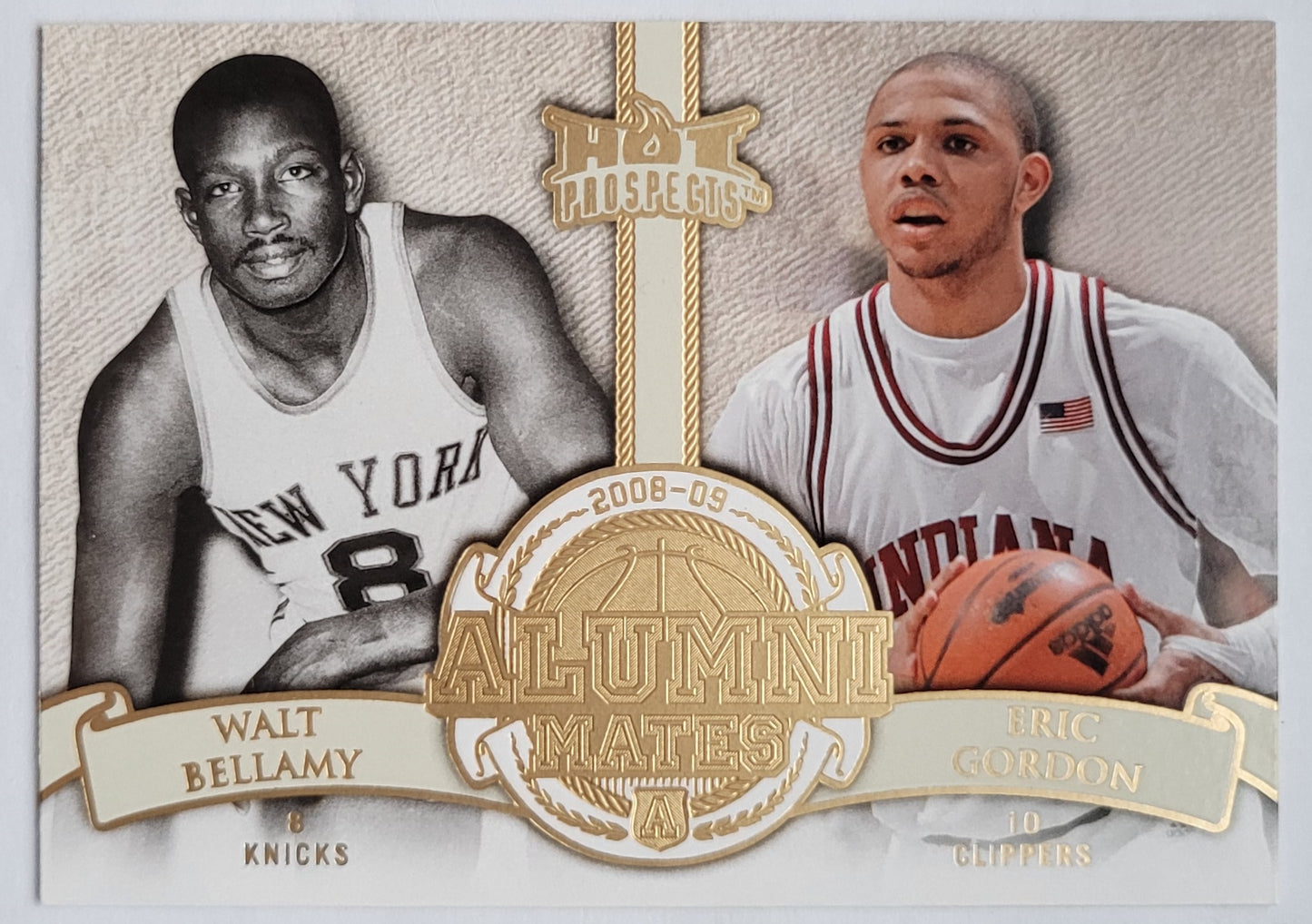 Walt Bellamy / Eric Gordon - 2008-09 Hot Prospects Alumni Mates #AM7