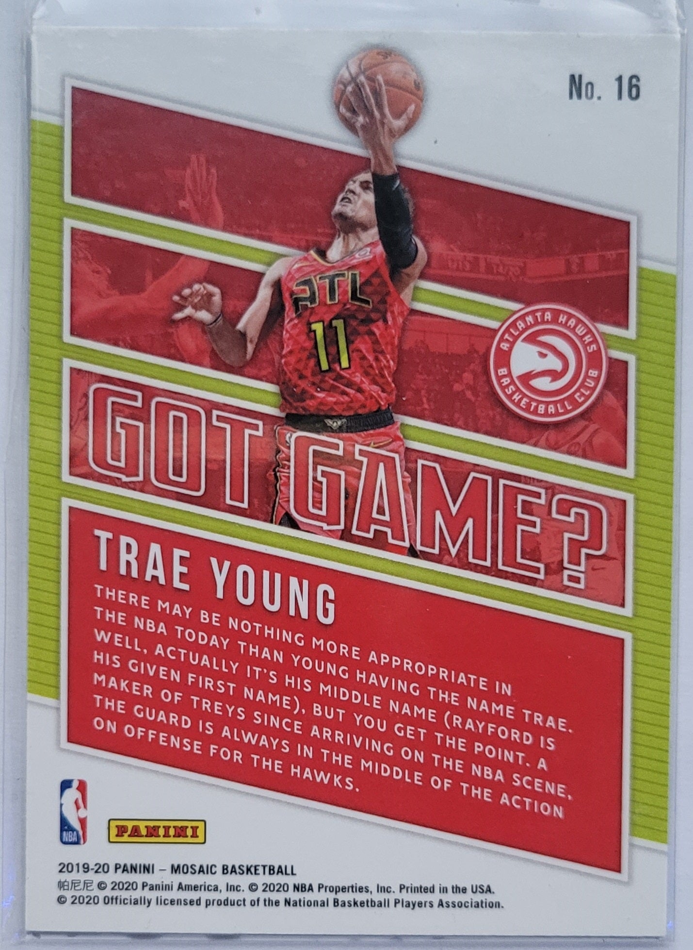 Trae Young - 2019-20 Panini Mosaic Got Game? #16