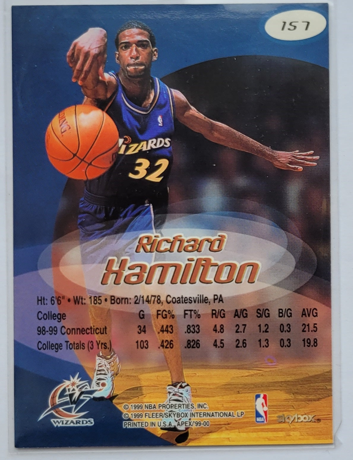Richard Hamilton - 1999-00 SkyBox APEX #157 RC