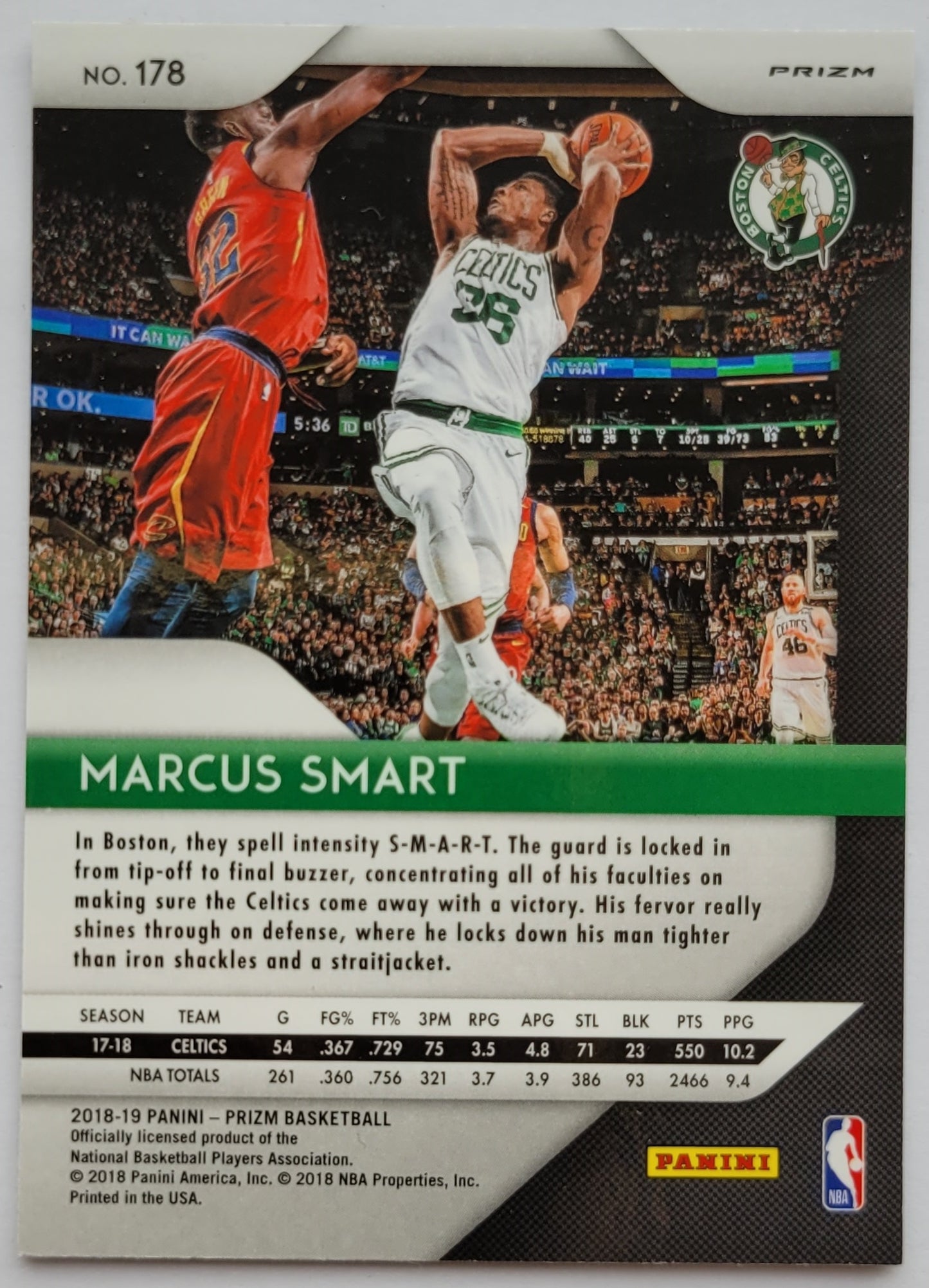 Marcus Smart - 2018-19 Panini Prizm Prizms Silver #178