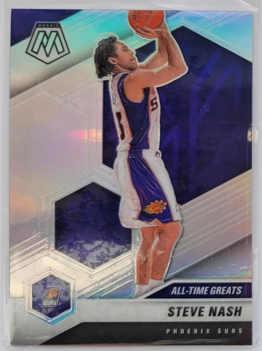 Steve Nash - 2020-21 Panini Mosaic Silver #286