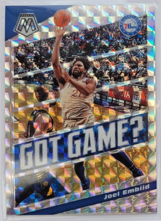 Joel Embiid - 2019-20 Panini Mosaic Got Game? Mosaic #22