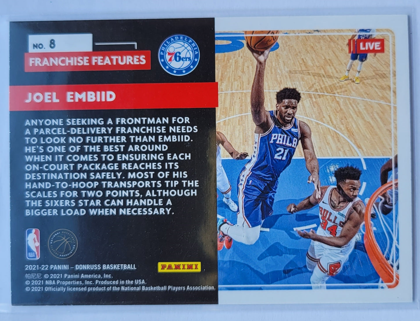 Joel Embiid - 2021-22 Donruss Franchise Features #8