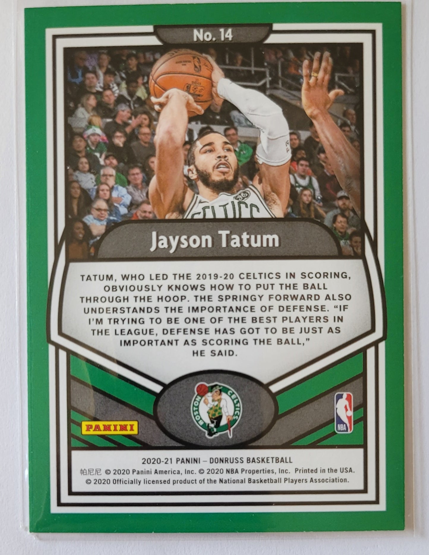 Jayson Tatum - 2020-21 Donruss Complete Players #14