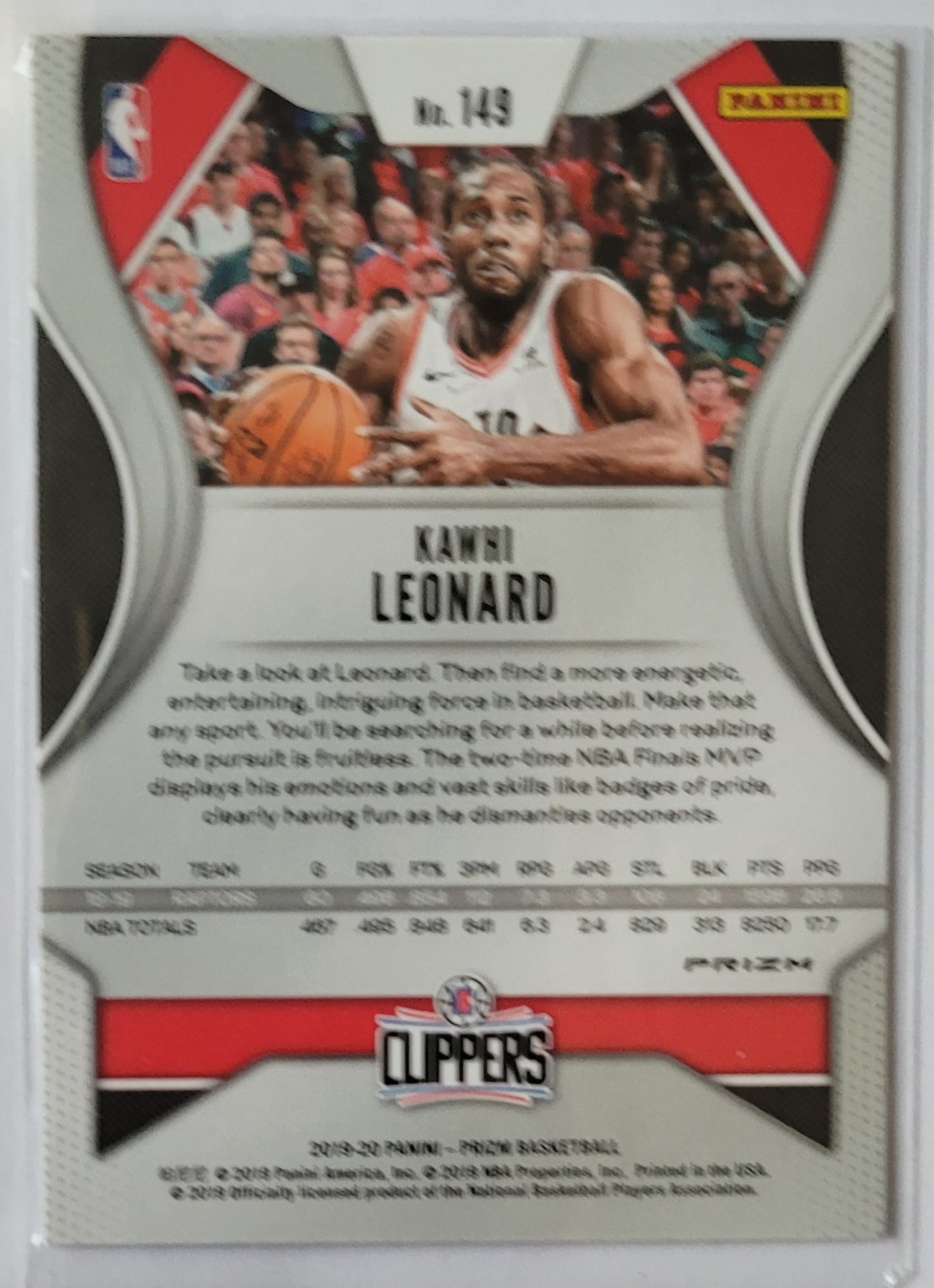 Kawhi Leonard - 2019-20 Panini Prizm Prizms Green #149