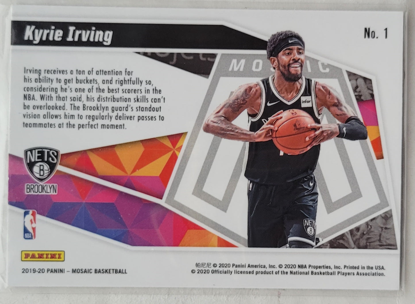 Kyrie Irving - 2019-20 Panini Mosaic Give and Go #1