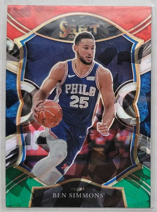 Ben Simmons - 2020-21 Select Prizms Red White Green Ice #34