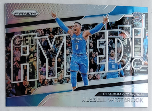 Russell Westbrook - 2018-19 Panini Prizm Get Hyped! Prizms Silver #1