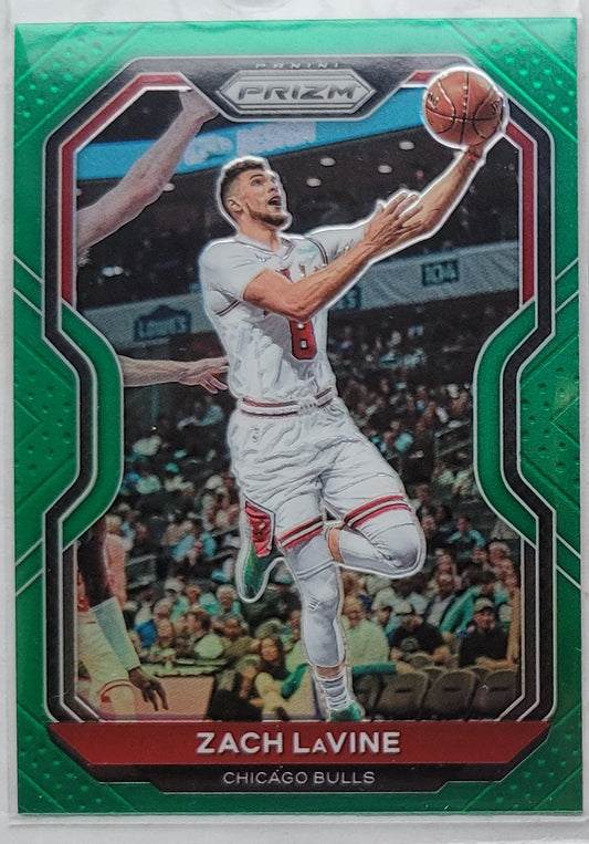 Zach LaVine - 2020-21 Panini Prizm Prizms Green #234